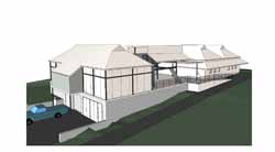 An artist's impression of the Experimental Winery under construction at CSU.