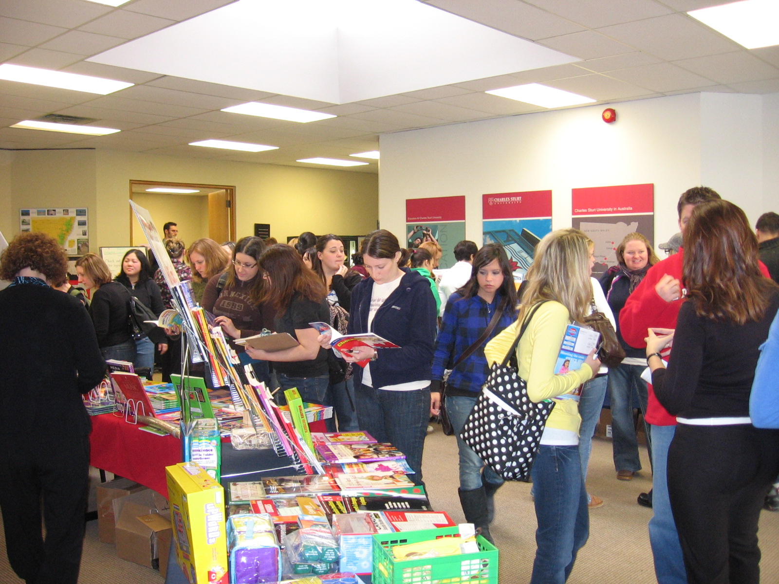 Students at the Fourth Annual Integrated Curriculum Conference held at CSU Ontario School of Education.
