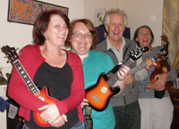 Members of CSUkes (left to right) Lisa McLean, Kristina Gottschall, Peter Wilson, and Margaret Hamilton.