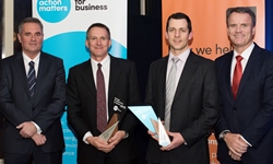 2015 EPIA Award, Mr Stephen Cartwright NSW Business Chamber, Mr Stephen Butt CSU, Mr Ed Maher CSU, Mr Terry Bailey Office of Environment and Heritage 