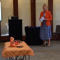 Beate Steller ran a workshop entitled  Mindfulness Meditation Groups in Residential Aged Care and its Relevance to Spiritual Growth and Wellbeing Photograph by Sarah Stitt