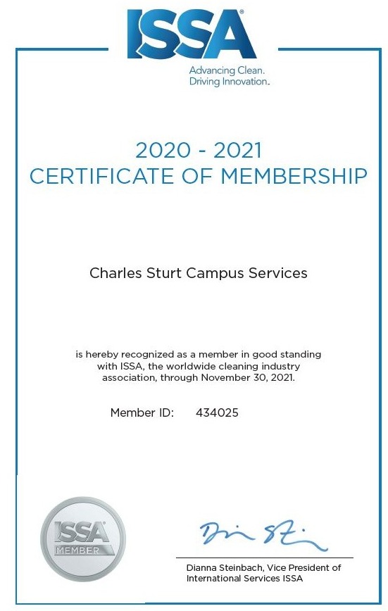 ISSA Membership Certificate