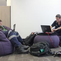 24/7 Learning Commons bean-bags