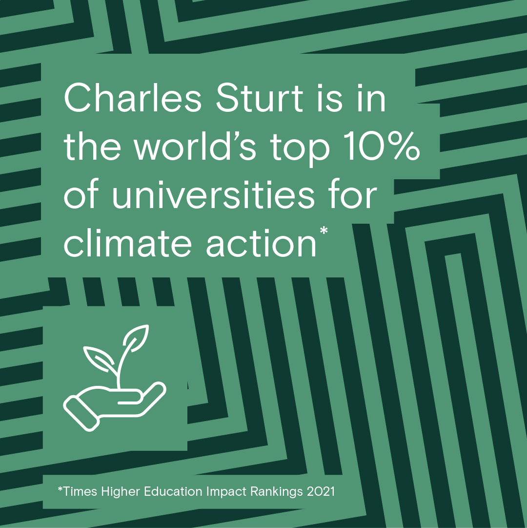 Charles Sturt in the top 10% for universities for climate action