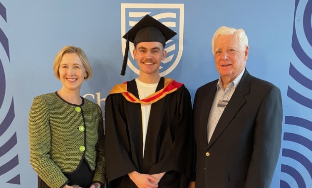 A scholarship, family and friends helped nursing graduate achieve his dreams