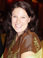 Kirsti Melville at the Awards presentation in New Delhi