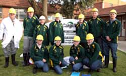 The CSU team underwent training at Cargill&rsquo;s abattoir in Wagga Wagga ahead of the meat judging competition in Armidale in July. Professor of Animal Production, Professor Peter Wynn, pictured far left. 
