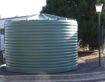 The new water tank at CSU at Bathurst.