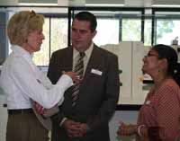 PhD student Ms Soumi Paul Mukhopadhyay (far right) with Governor General Ms Quentin Bryce AC CVO and CSU academic Dr Chris Blanchard in February 2013. 