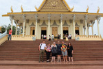 CSU students at The Kings Palace in Cambodia.
