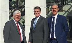 John Dwyer (left) with Tony Mahar and Andrew Gee