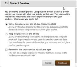 exit student preview