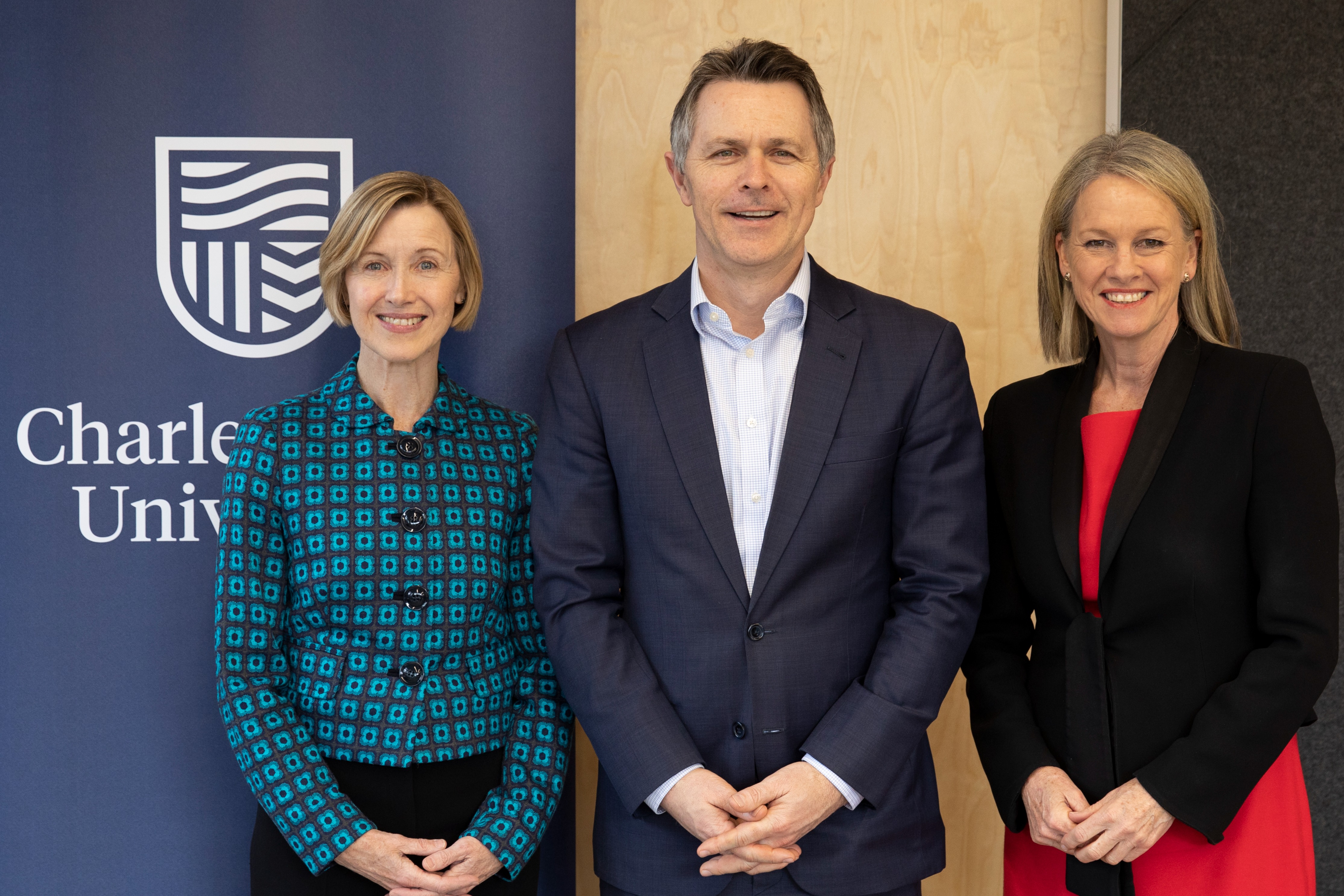 Professor Renee Leon, Hon Jason Clare, Hon Fiona Nash