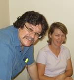 Professor Bill Green with fellow education researcher Lisa McLean.