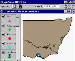 Sample of GIS map of New South Wales