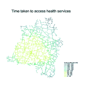 Sample of GIS map of road access in Junee Shire