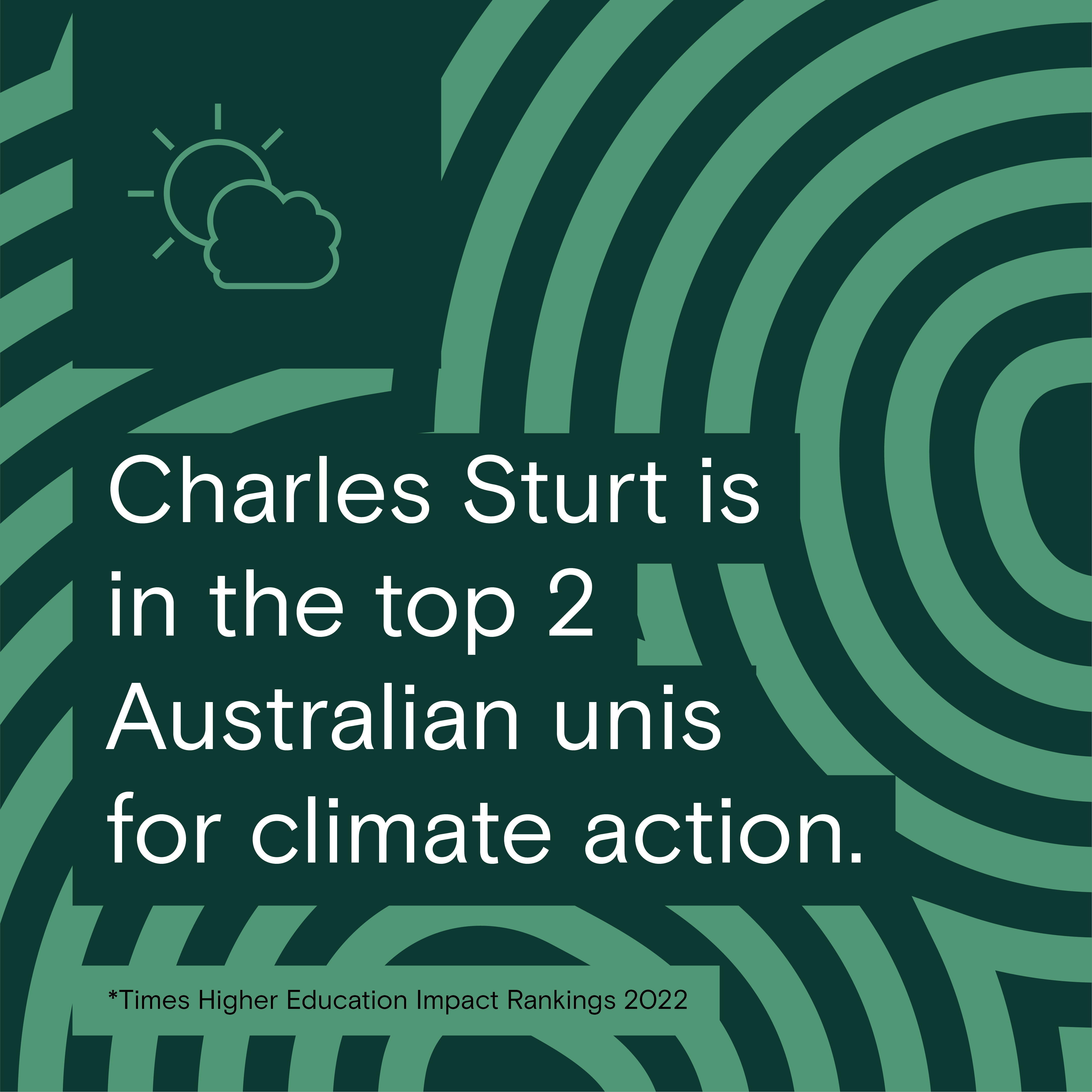 Charles Sturt in the top 10% for universities for climate action