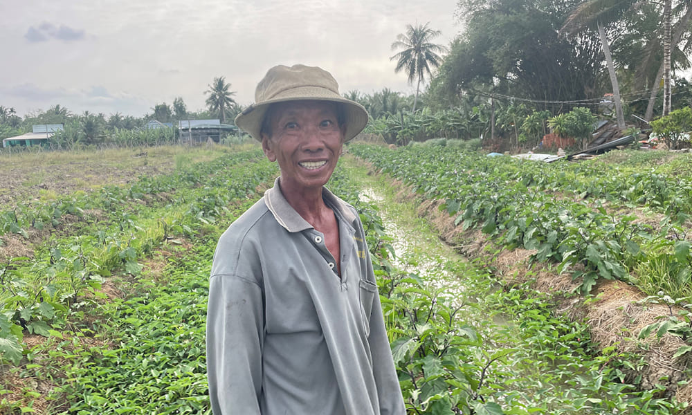 Mr Ky, a local farmer from Soc Trang, Vietna