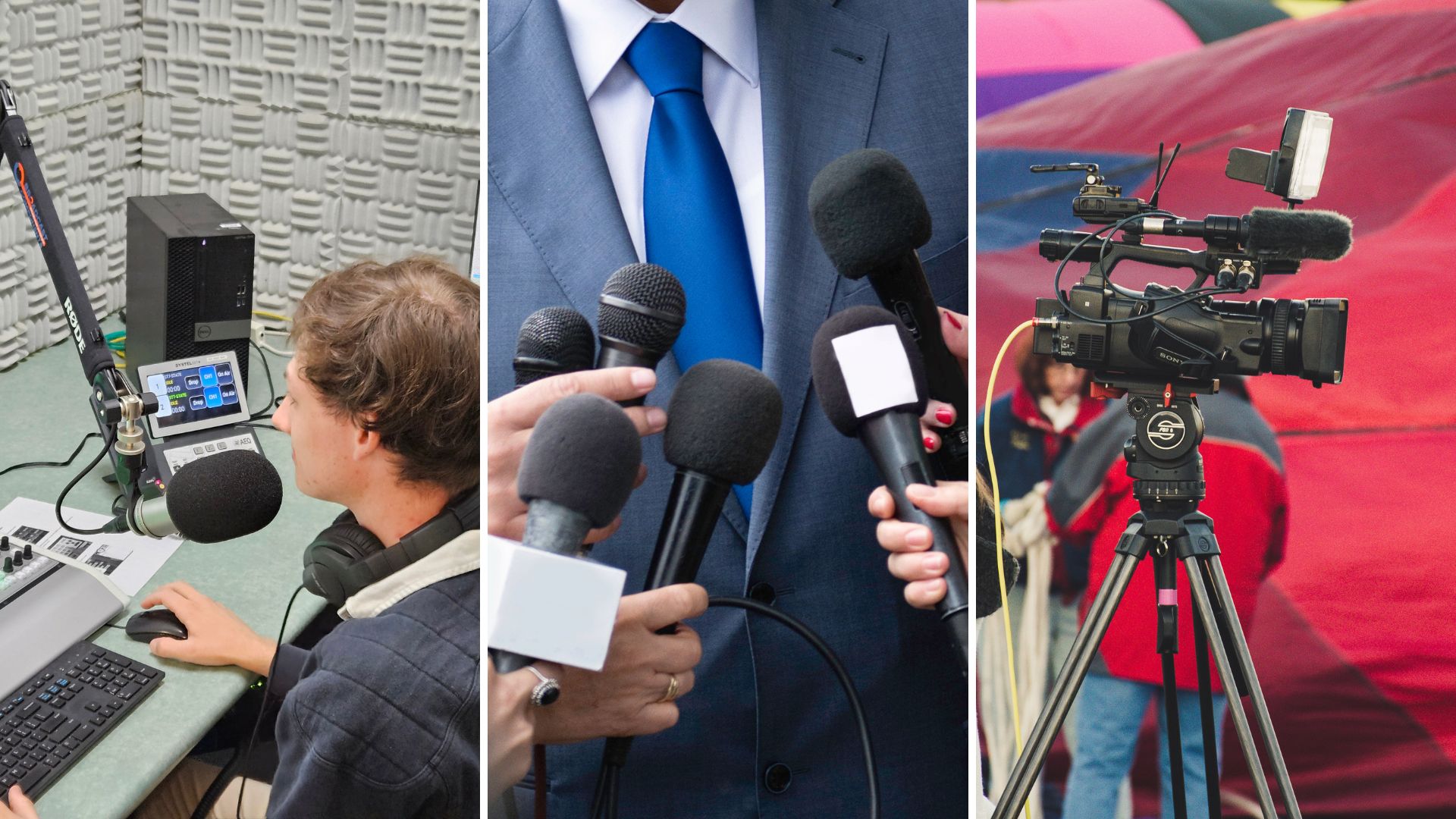 ‘And now for the latest … ’ ─ Students explore careers in communication and media