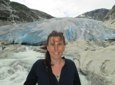 Ms Annette Jacobsen at a Glacier in Norway