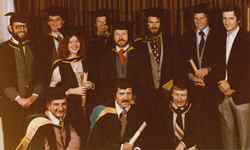 Photo of the first group of graduates from the CSU wine science program